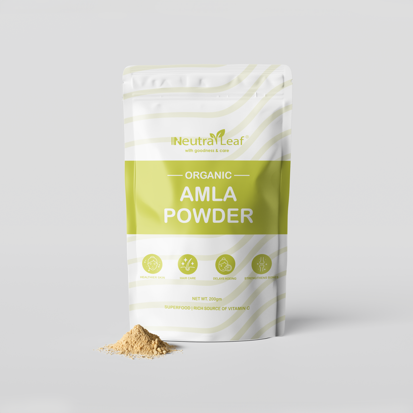 NeutraLeaf Nature Amla Powder | 200 g For Hair Growth | Drinking and Eating | Also Use Face Mask