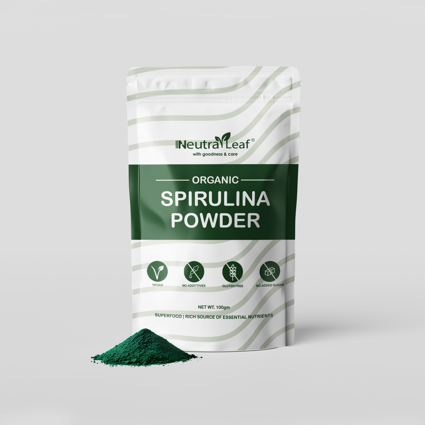 NeutraLeaf Organic Spirulina Powder 100gm | Weight Management & Immunity Booster | Helps In Healthy Heart