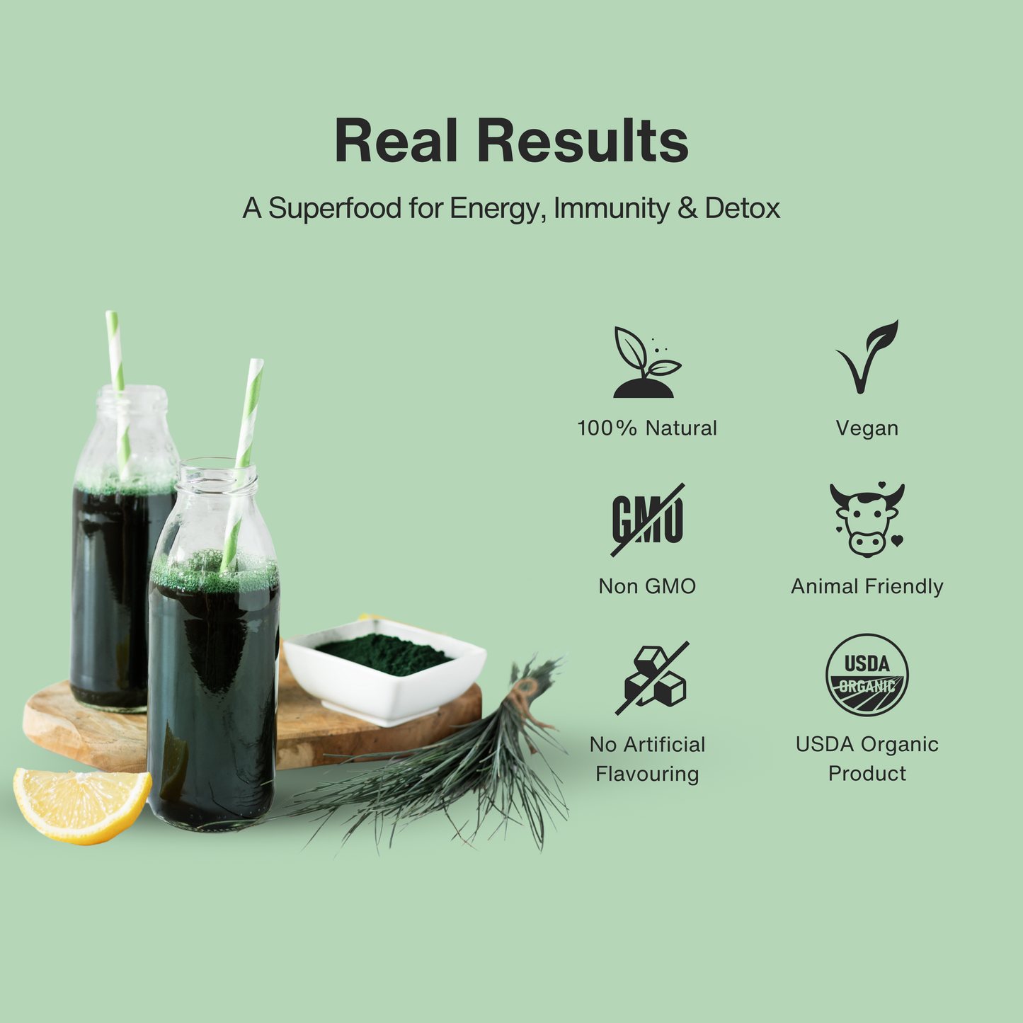 NeutraLeaf Organic Spirulina Powder 100gm | Weight Management & Immunity Booster | Helps In Healthy Heart