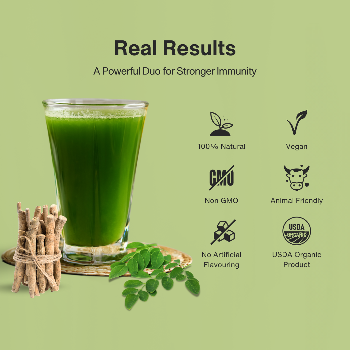 Stress Buster Combo- Ashwagandha Powder 200gm and Moringa Powder 500gm