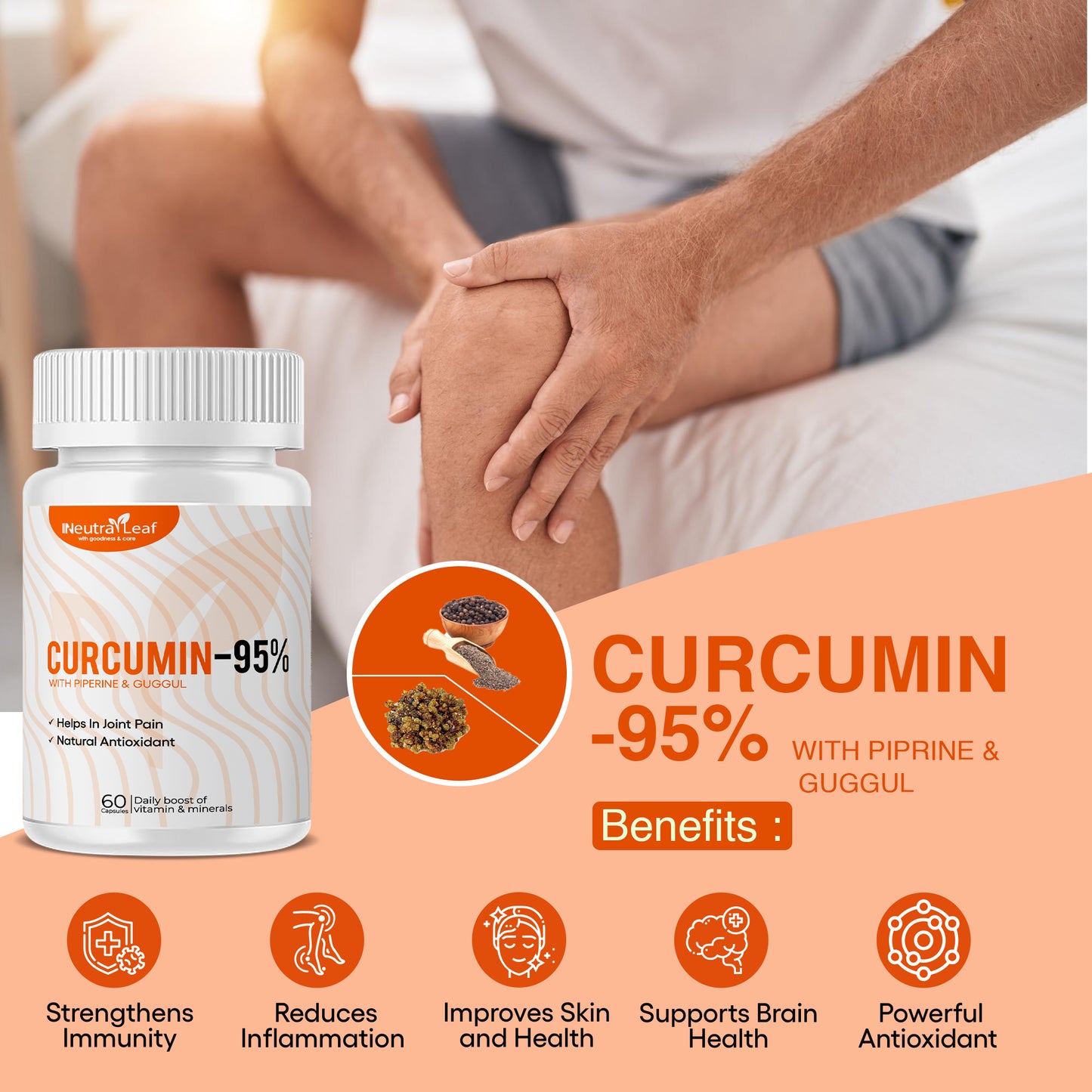 Neutraleaf Curcumin-95% Capsule- 60 Nos