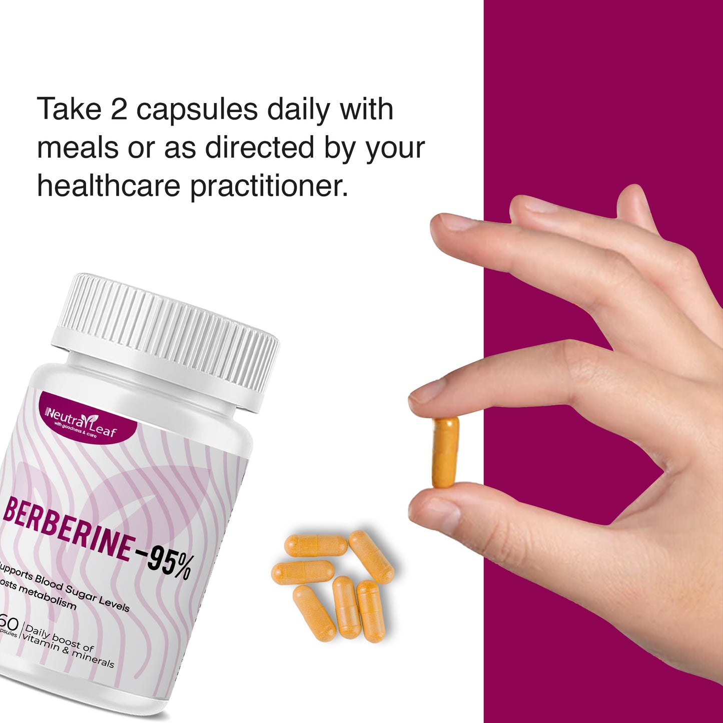 Neutraleaf Berberine-95% Capsule- 60 Nos