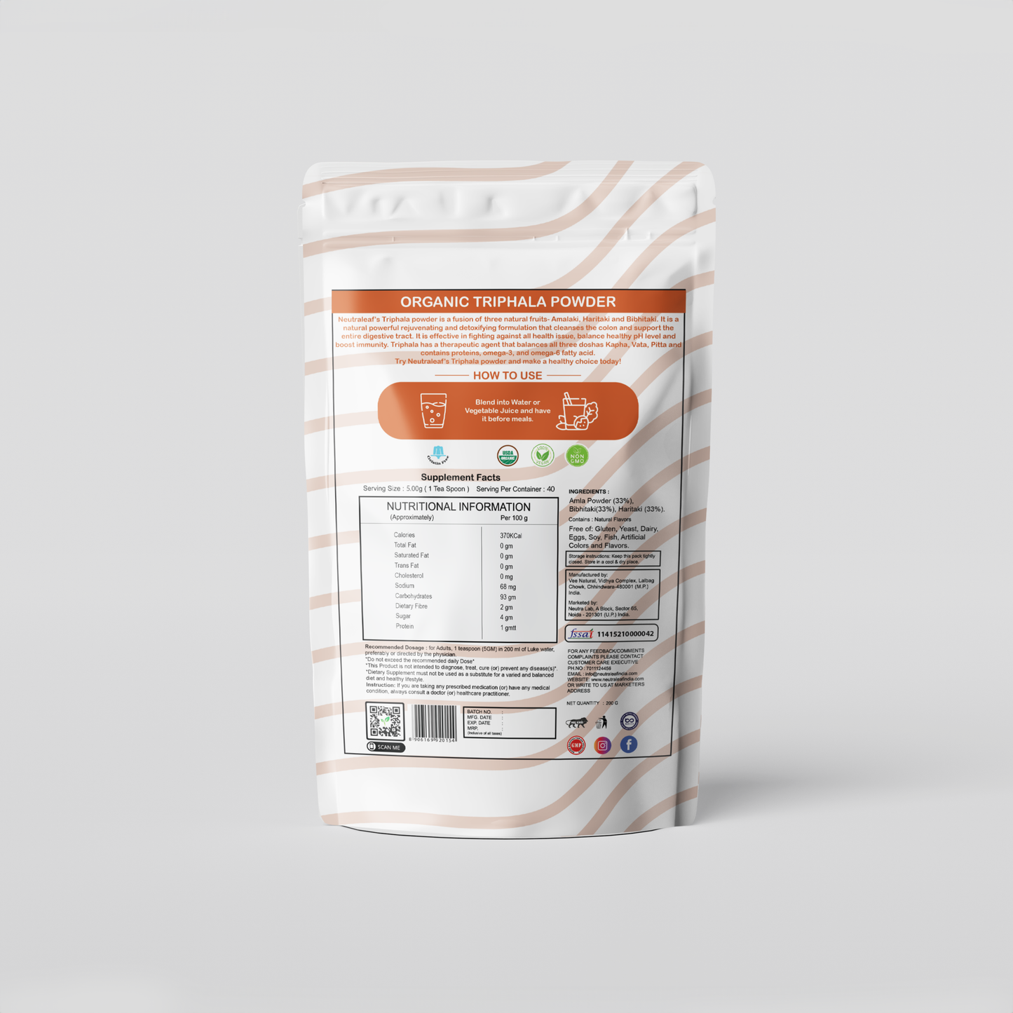 Neutraleaf Triphala Powder - 200gm