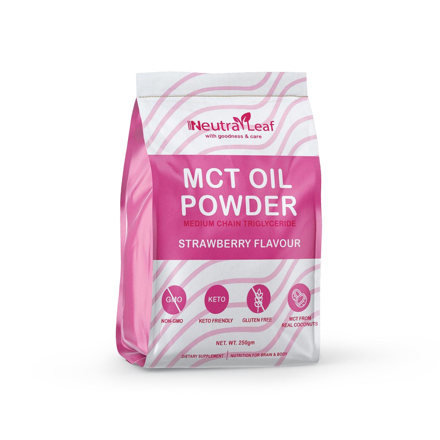 NeutraLeaf MCT Oil Powder | Helps To Get Slim | Instant Energy and Focus | Keto & Paleo Friendly | Improves Brain Function | 250gm
