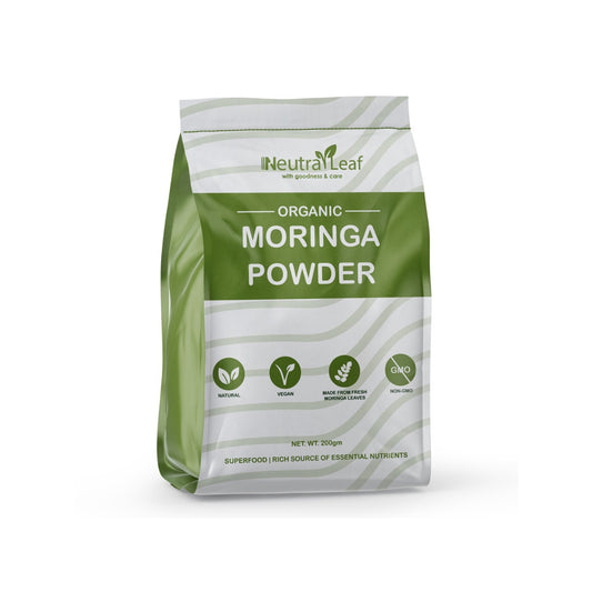 NeutraLeaf Organic Moringa Powder | Immunity Booster| Improves Digestion & Weight Management | Good for Hair & Skin| Protein Rich
