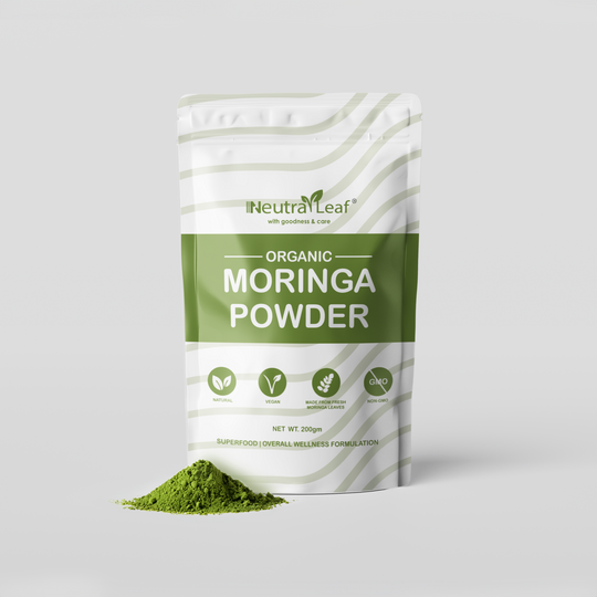 NeutraLeaf Organic Moringa Powder | Immunity Booster| Improves Digestion & Weight Management | Good for Hair & Skin| Protein Rich