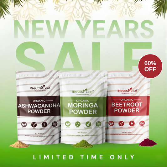 NeutraLeaf Holistic Trio Pack - Clears Skin| Boosts Energy | Supports Digestion | Blood Pressure Management | Nature's Multi-Vitamin