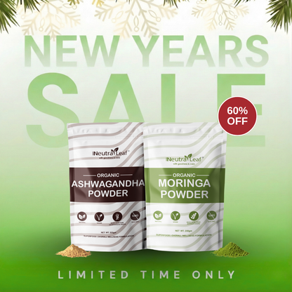 Stress Buster Combo- Ashwagandha Powder 200gm and Moringa Powder 500gm