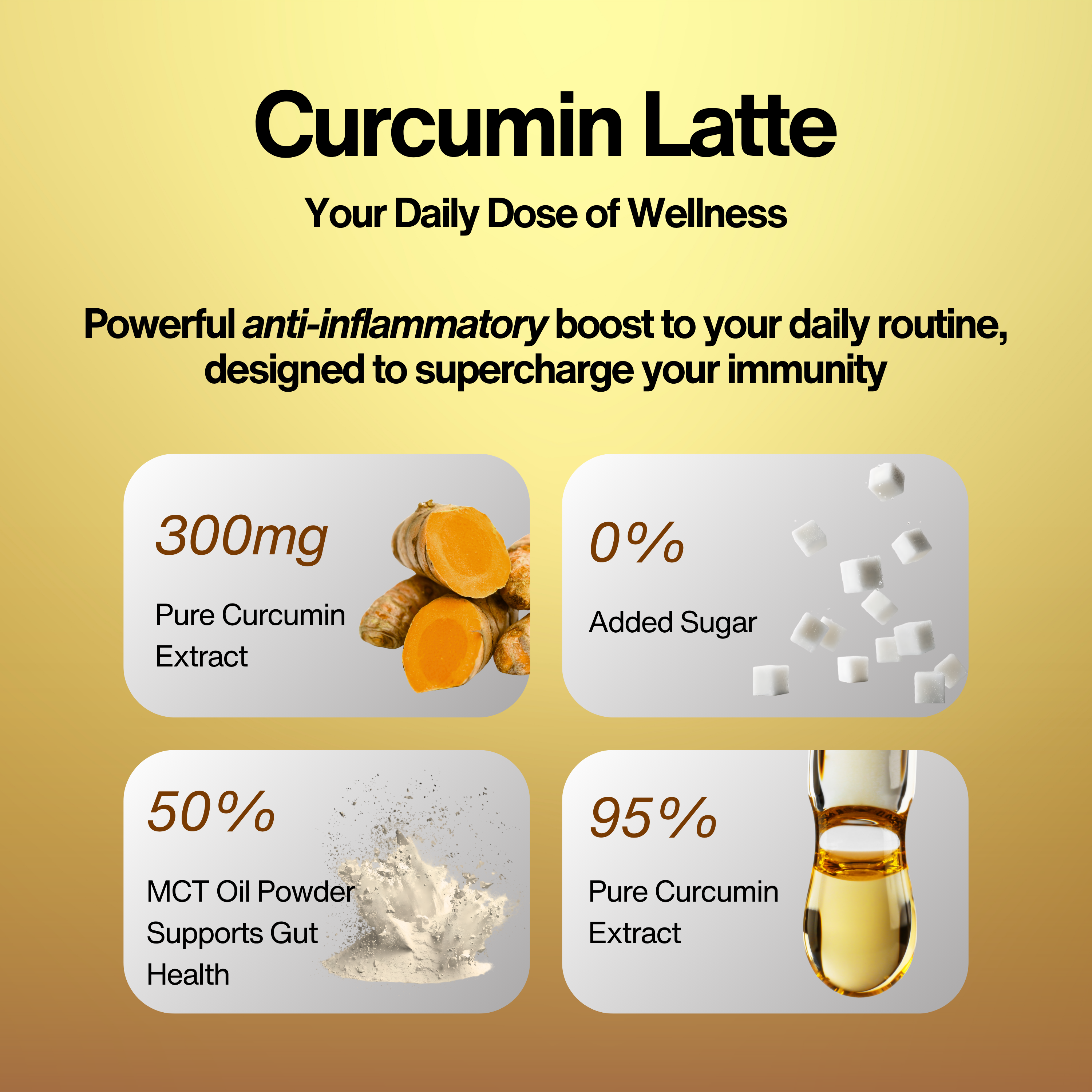 NeutraLeaf Curcumin Latte – Supports Immunity, Reduces Inflammation, Boosts Joint & Gut Health
