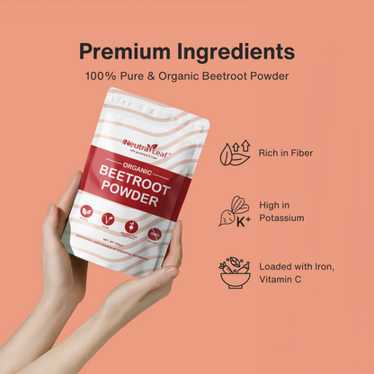 Neutraleaf Beetroot Powder – The Natural Superfood for Radiant Skin, Stronger Hair, and More Energy