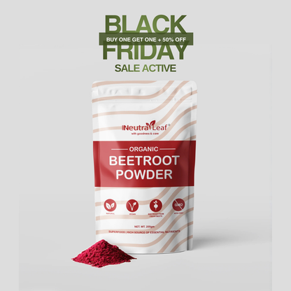 Neutraleaf Beetroot Powder – The Natural Superfood for Radiant Skin, Stronger Hair, and More Energy
