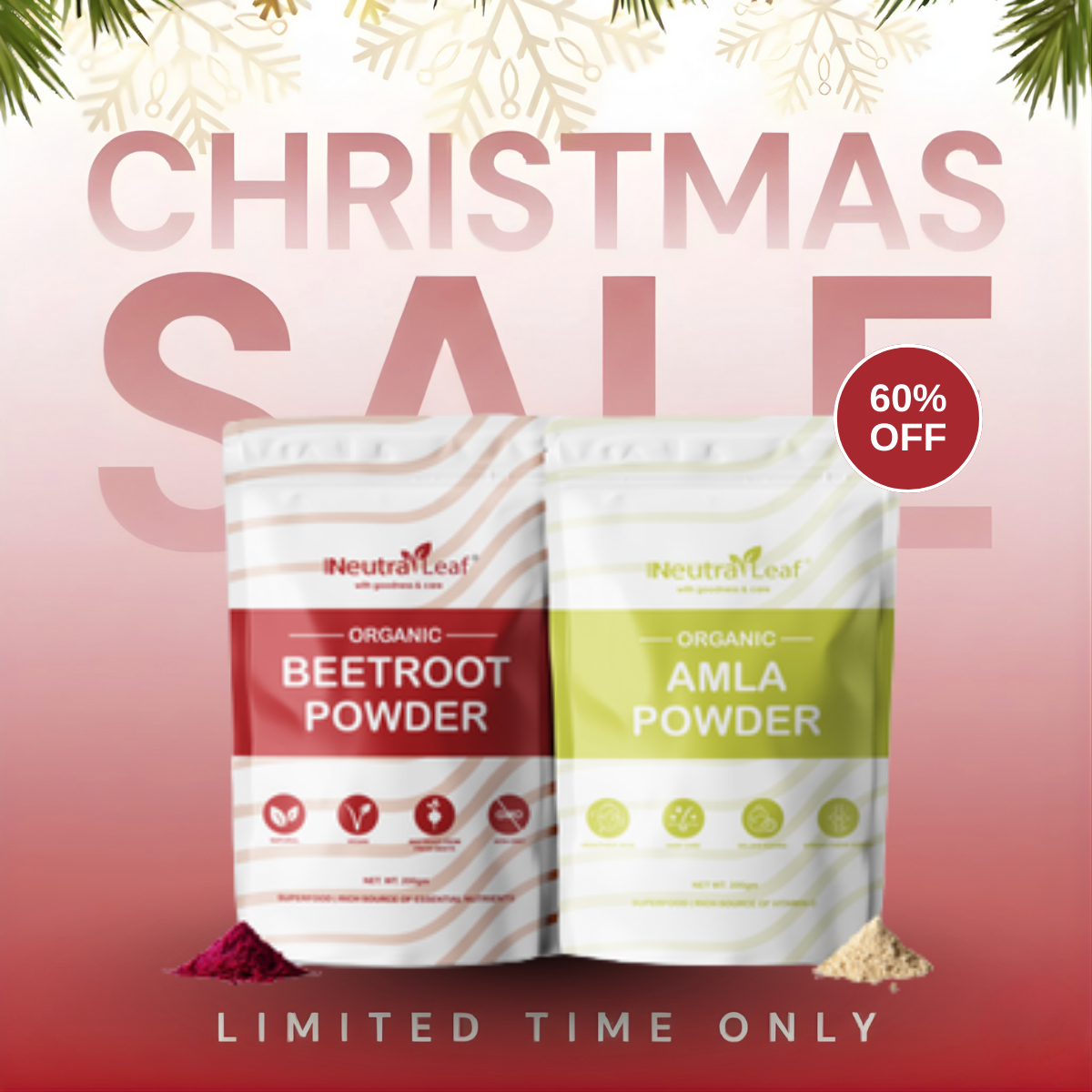 Daily Glow Bundle - Beetroot Powder + Amla Powder Glow from the inside out