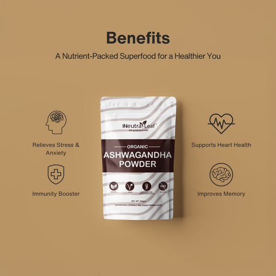 Neutraleaf Ashwagandha Powder – The Ultimate Superfood for Stress Relief, Strength, and Vitality