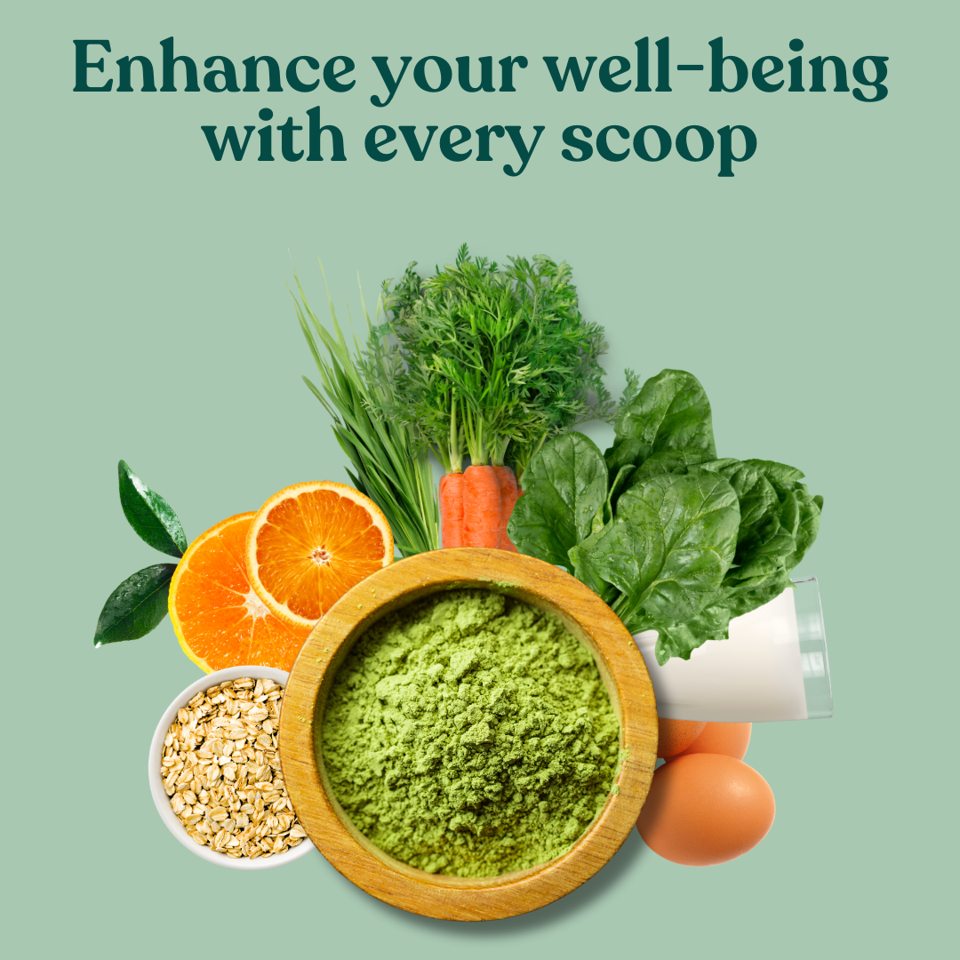 NeutraLeaf Green Blend | Made Of 22 Super Foods | Vitamin C, Zinc, B6 for Immunity | Stress Buster | Digestion |