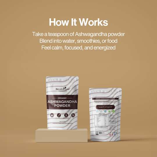 Neutraleaf Ashwagandha Powder – The Ultimate Superfood for Stress Relief, Strength, and Vitality