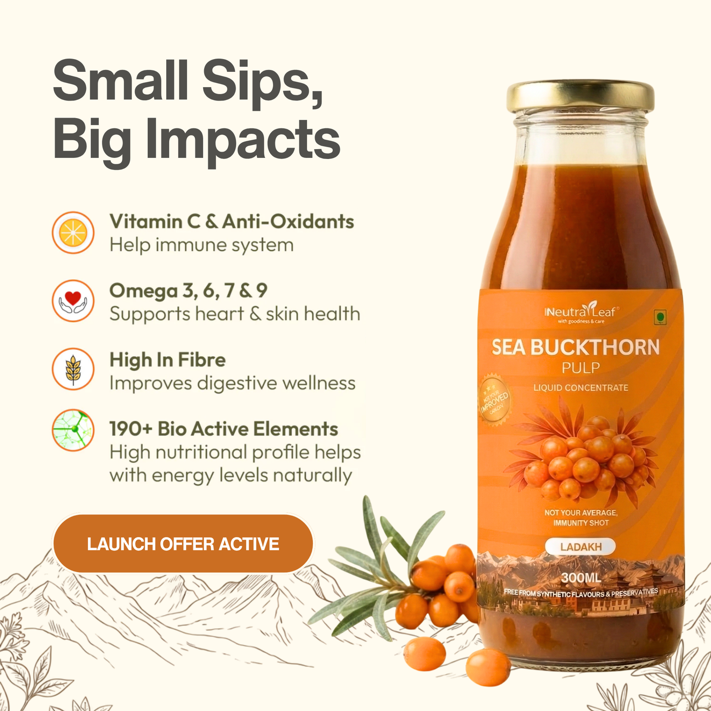 Sea Buckthorn: Nature's Most Powerful Berry, Bottled Pure