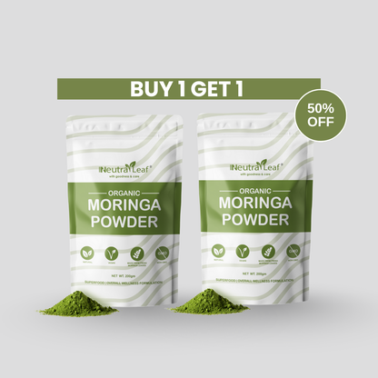 NeutraLeaf Organic Moringa Powder | Immunity Booster| Improves Digestion & Weight Management | Good for Hair & Skin| Protein Rich