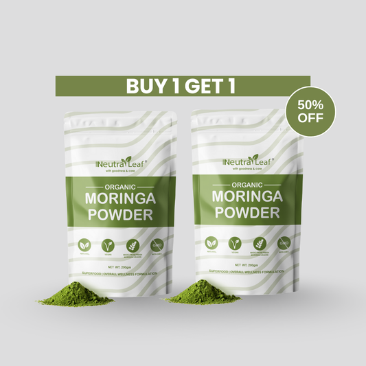 NeutraLeaf Organic Moringa Powder | Immunity Booster| Improves Digestion & Weight Management | Good for Hair & Skin| Protein Rich