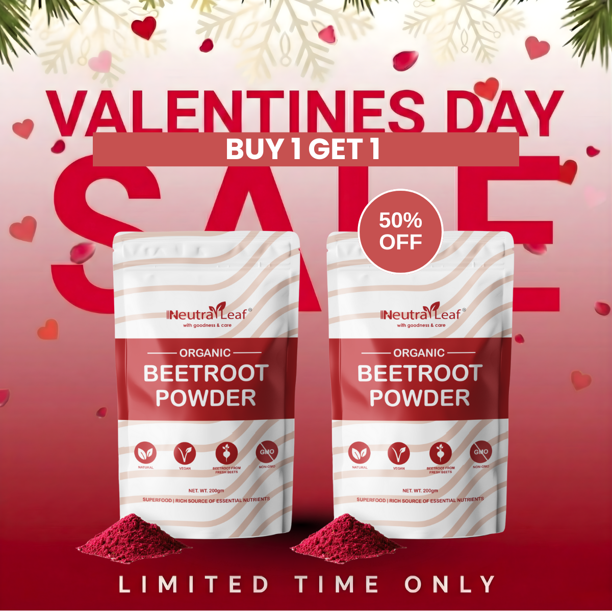 Neutraleaf Beetroot Powder – The Natural Superfood for Radiant Skin, Stronger Hair, and More Energy