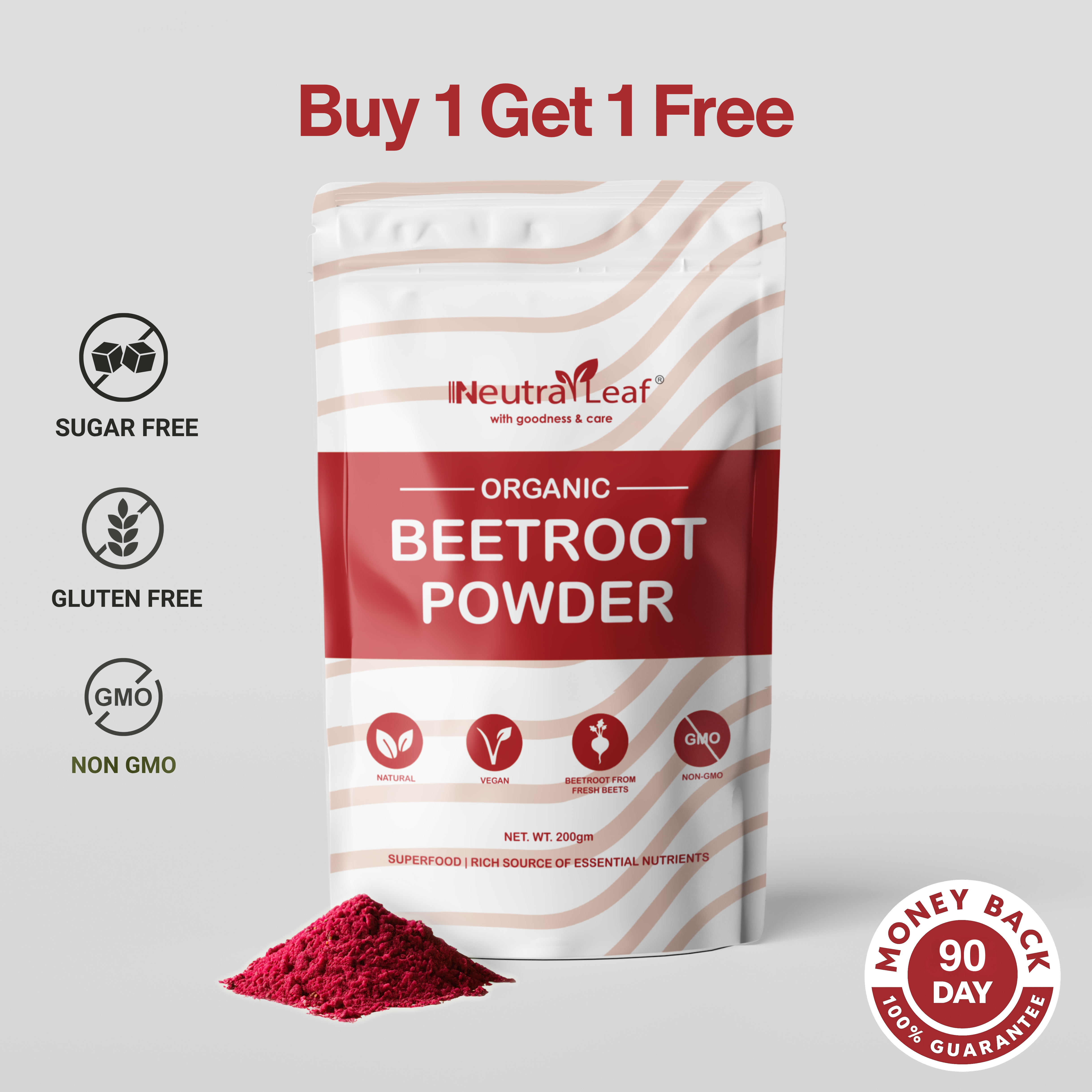 Neutraleaf Beetroot Powder – The Natural Superfood for Radiant Skin, Stronger Hair, and More Energy