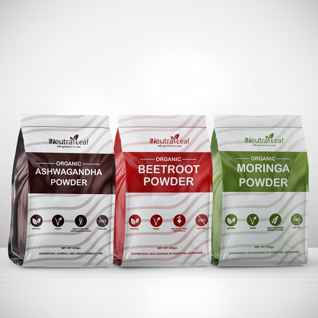 NeutraLeaf Holistic Trio Pack - Clears Skin| Boosts Energy | Supports Digestion | Blood Pressure Management | Nature's Multi-Vitamin