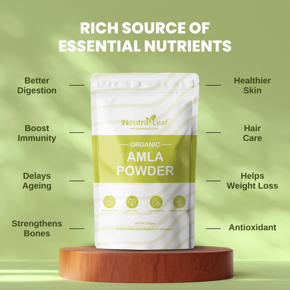 NeutraLeaf Nature Amla Powder | 200 g For Improving Hair Quality & Growth