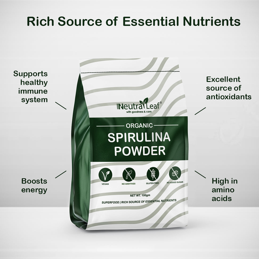 Organic Spirulina Powder 100gm