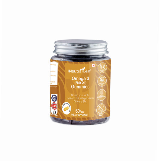 Neutraleaf Omega -3 Gummies Orange Flavor 60pc