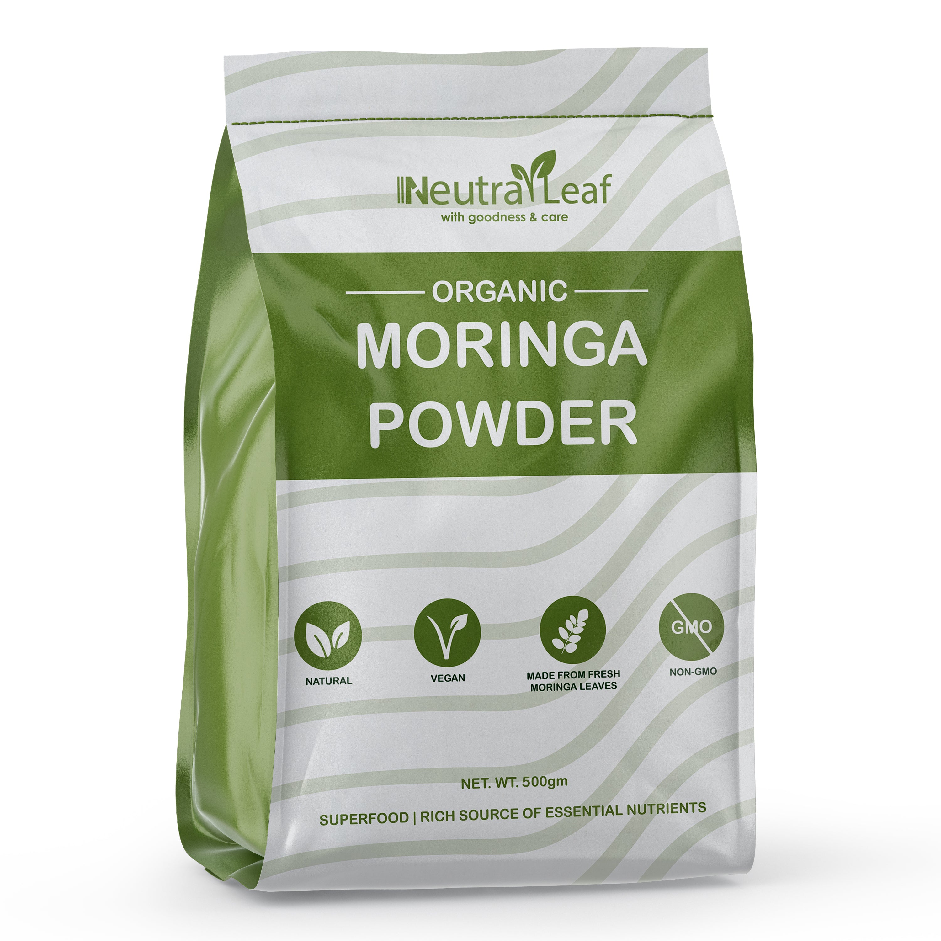 NeutraLeaf Organic Moringa Powder | Immunity Booster| Improves Digestion & Weight Management | Good for Hair & Skin| Protein Rich